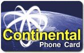 Continental Calling card